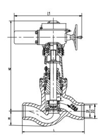 Harga yang bagus Chrome Molybdenum Vanadium Steel Electric Valve Actuator, berhenti nilai J61Y-32 on line