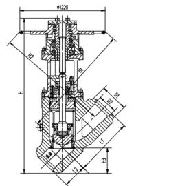 Harga yang bagus Kromium nikel Steel Electric Valve Actuator, berhenti nilai J65Y-32 DN300 DN350 on line