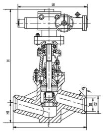 Harga yang bagus Chrome Molybdenum Vanadium Steel Electric Valve Actuator Cut-off katup J961Y on line