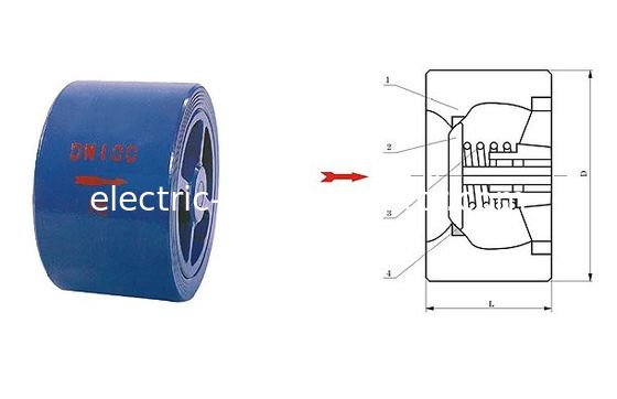 Harga yang bagus CVWR Cast tembaga wafer keheningan katup industri sistem pembangkit 100mm on line