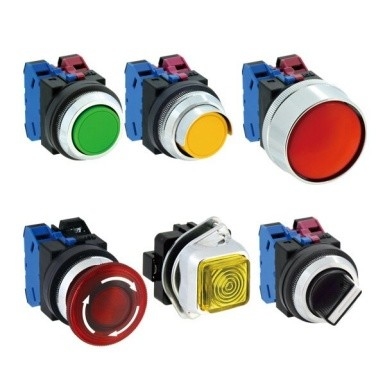 Harga yang bagus Diameter Φ30 IP65 Peringkat Perlindungan Komponen Kontrol Seri TWN dengan Kontak Perak 10A on line