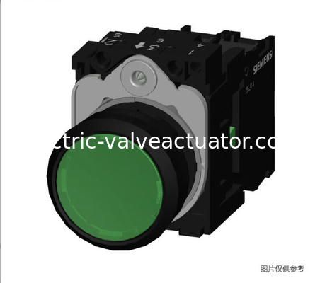 Harga yang bagus Siemens 3SU seri flathead tombol melingkar hijau 3SU1106-0AB40-1BA0 dengan LED terintegrasi on line