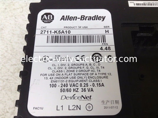 Harga yang bagus Terminal Layar Sentuh HMI Hitam Allen Bradley Panelview 550 2711-K5A10 Ser H on line