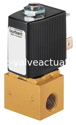 Harga yang bagus Katup Solenoid 3-Port Kompak Bürkert Tipe 6012 untuk Aplikasi Pengalihan Arah on line