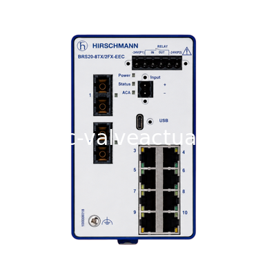 Harga yang bagus Hirschmann BRS20-8TX/2FX-EEC Managed Industrial Ethernet Switch. 8TX + 2FX Serat on line