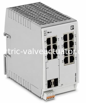 Harga yang bagus Phoenix Contact FL SWITCH 2214-2SFX 1006188 Industrial Ethernet Switch. 14-Port Managed Switch dengan 2 SFP Fiber Port. on line