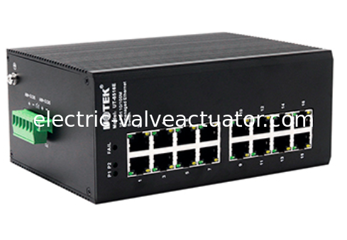 Harga yang bagus UOTEK UT-6516E 16-Port 100M Industrial Ethernet Switch dengan Perlindungan Petir yang Ditingkatkan on line