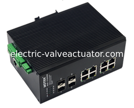 Harga yang bagus UOTEK UT-66408GM 8GE+4G Sakelar Ethernet Industri Terkelola Gigabit Penuh Sakelar Manajemen Jaringan L2 on line