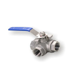 Harga yang bagus DN15 DN20 DN25 T / L Power Station Valve Stainless Steel Jenis Bola Tiga Arah on line
