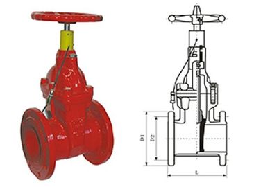 Harga yang bagus Api khusus sinyal tangguh duduk gerbang butterfly valve tekanan 1.0 - 2.5Mpa on line