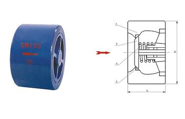 Harga yang bagus CVWR Cast tembaga wafer keheningan katup industri sistem pembangkit 100mm on line