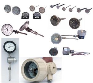 Harga yang bagus Waterproof Bimetal thermometer / industri termometer untuk minyak bumi, kimia, Mesin on line